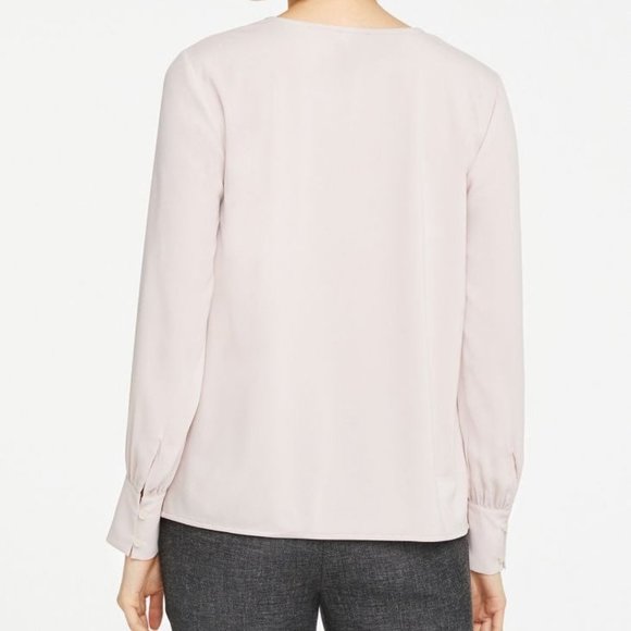 NWT Ann Taylor KEYHOLE MIXED MEDIA TOP Large - Picture 2 of 7